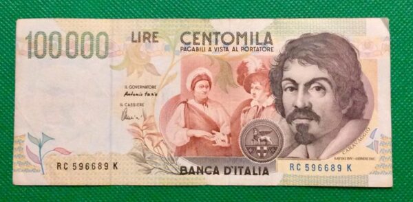 100000 LIRA ITALY No 596689 GB223