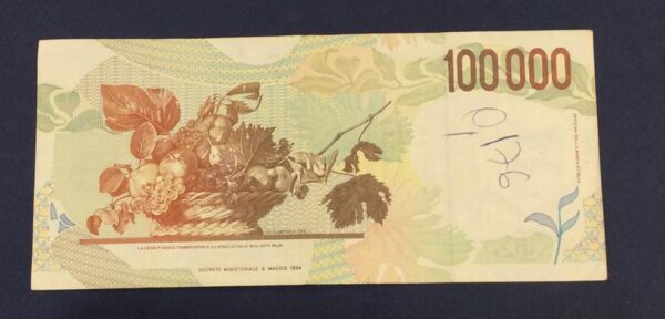 100000 LIRA ITALY No 541825 GB240 - Image 2
