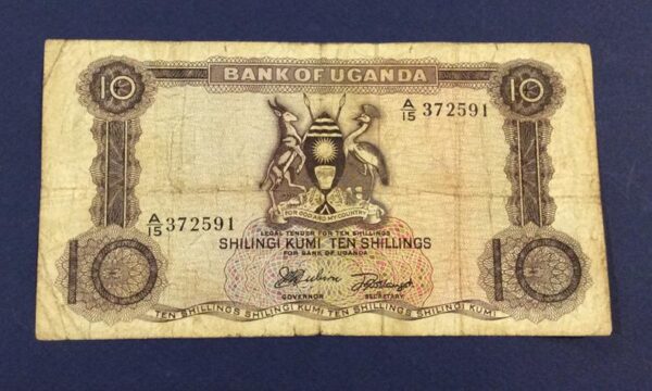 10 SHILLINGS UGANDA GB238
