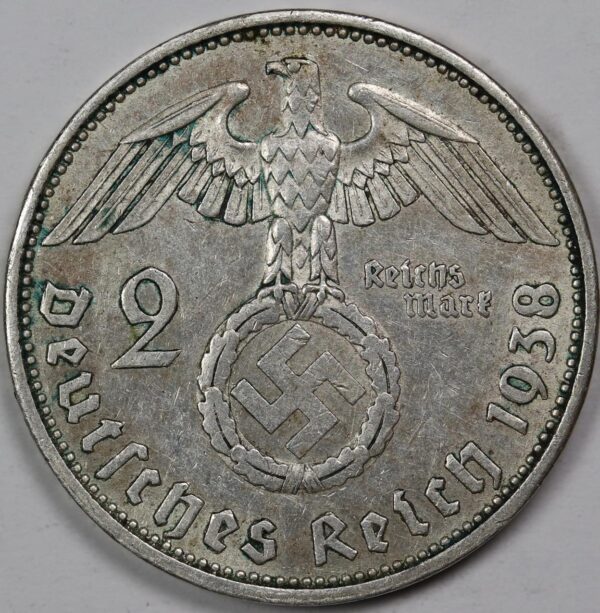 2 REICHSMARK 1938 A GC8