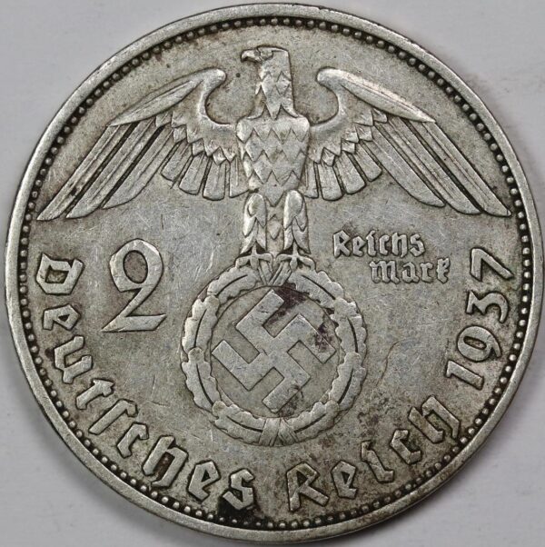2 REICHSMARK 1937 A GC9