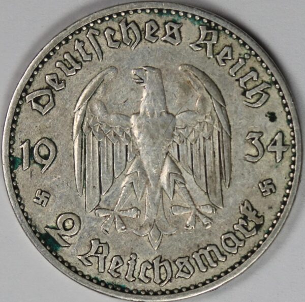 2 REICHSMARK 1934 GC43 - Image 2