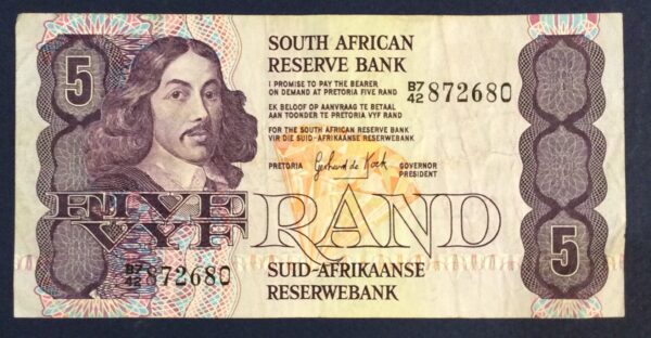 5 RAND SOUTH AFRICA No 872680 GB244