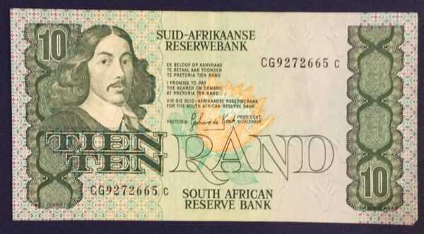 10 RAND SOUTH AFRICA No CG9272665 GB250