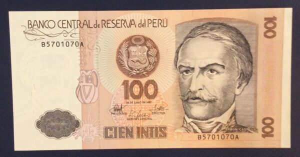 100 INTIS PERU No 5701070 GB281