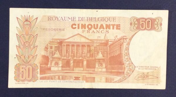 50 BELGIAN FRANCS BELGIUM GB293 - Image 2