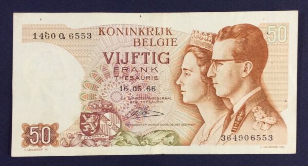 50 BELGIAN FRANCS BELGIUM GB293