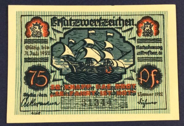 75 PFENNING GERMANY GB322
