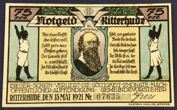 75 PFENNING RITTERHUDE MARK GERMANY GB320 - Image 2