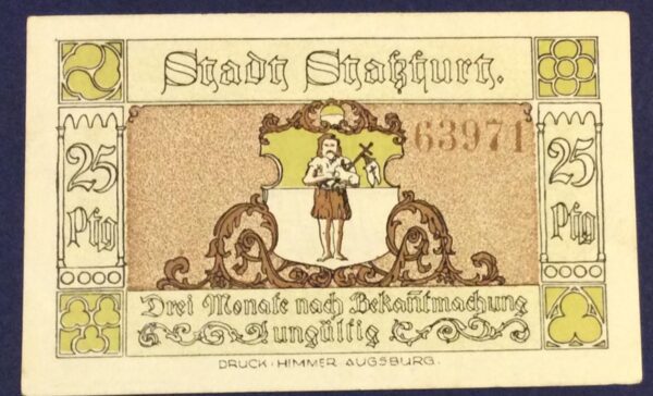 25 PFENNING STASSFURT GERMANY GB325