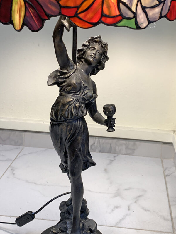 Tiffany Reproduction Bronze Lamp - Image 9