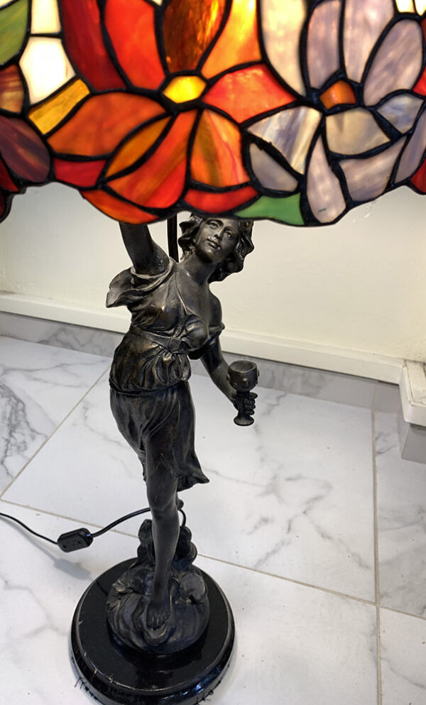 Tiffany Reproduction Bronze Lamp - Image 5