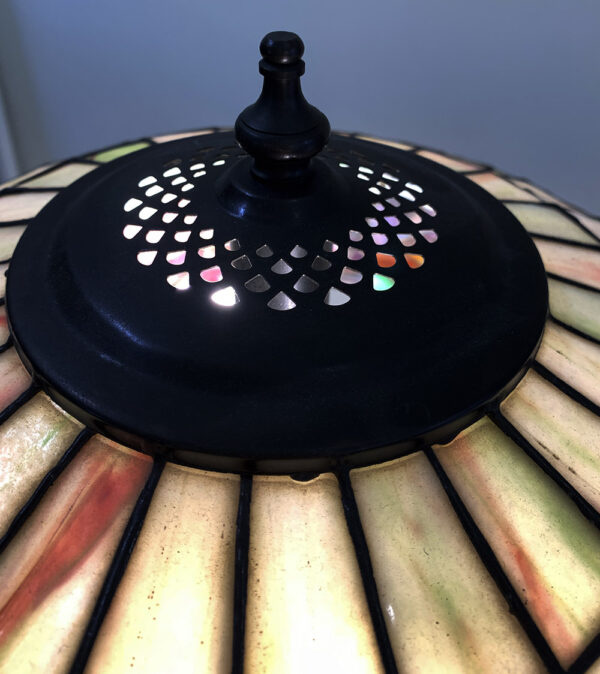 Tiffany Reproduction Bronze Lamp - Image 4