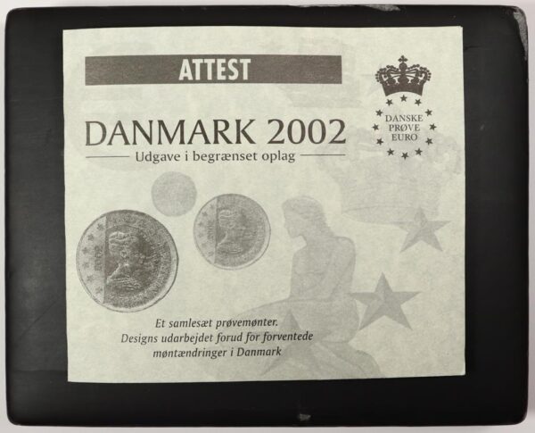 2002 DENMARK 9 COIN EURO PROTOTYPE PATTERN PROOF SET - Image 5