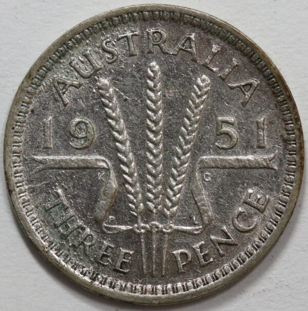 3 PENCE 1951 AUSTRALIA GC187