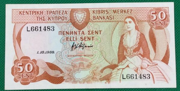 50 SENT CYPRUS No 661483  GB385