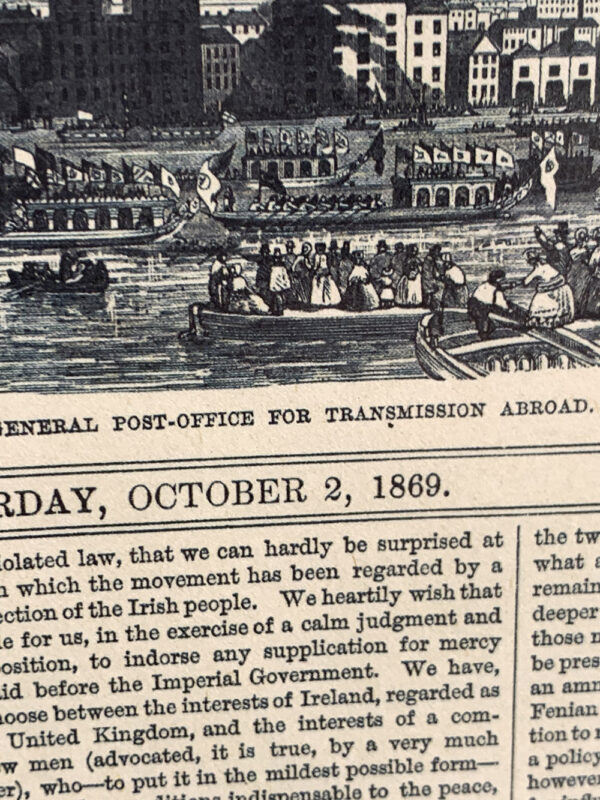 Γκραβουρα 1869 - The Illustrated London News (Διάσταση 42x52cm) - Image 2