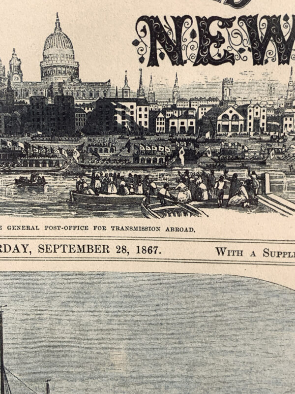 Γκραβουρα 1867 - The Illustrated London News (Διάσταση 42x52cm) - Image 3