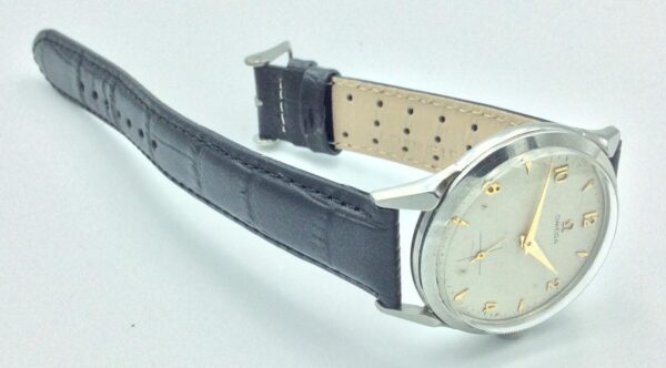 Rare Vintage 1952, Mens Omega Honeycomb 36mm Dial Handwinding Spider Lugs cal 265. 15 Jewels - Image 8
