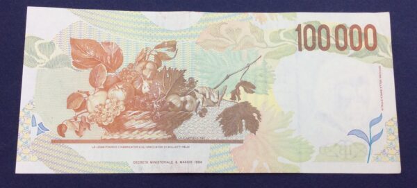 Italy 100000 Lire 1994 ME-123013E GB503 - Image 2