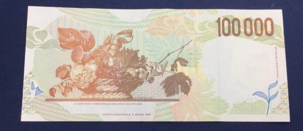 Italy 100000 Lire 1994 ME-373878E GB504 - Image 2