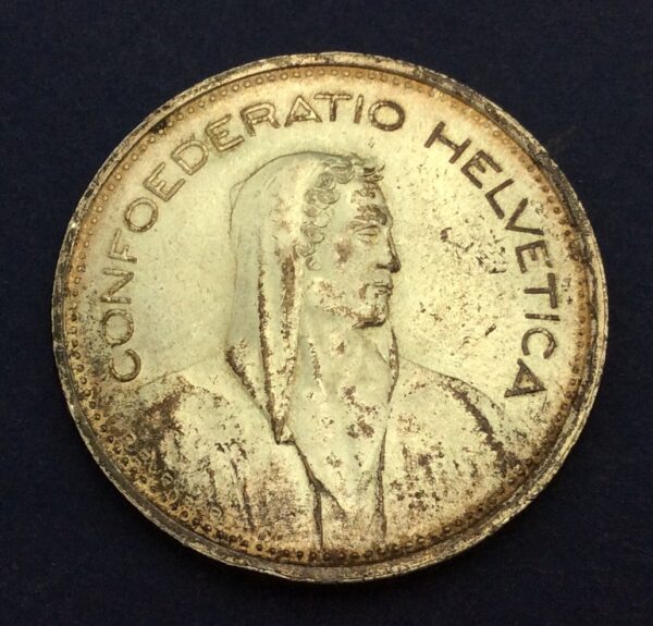 Switzerland 5 Francs 1969 Silver Coin GB269