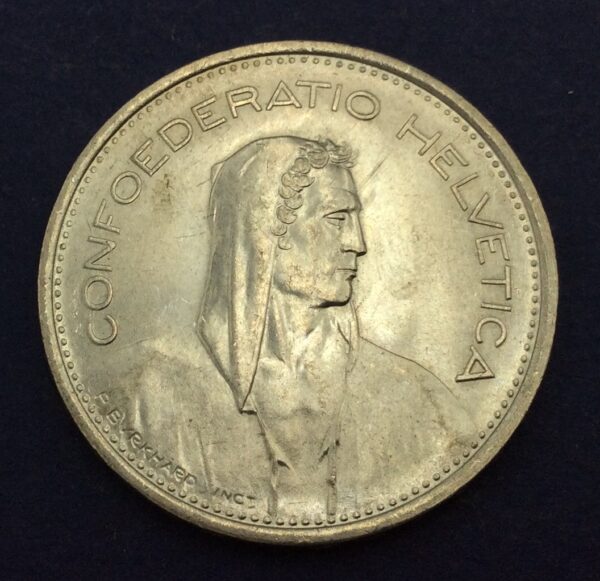 Switzerland 5 Francs 1968 Coin GB270