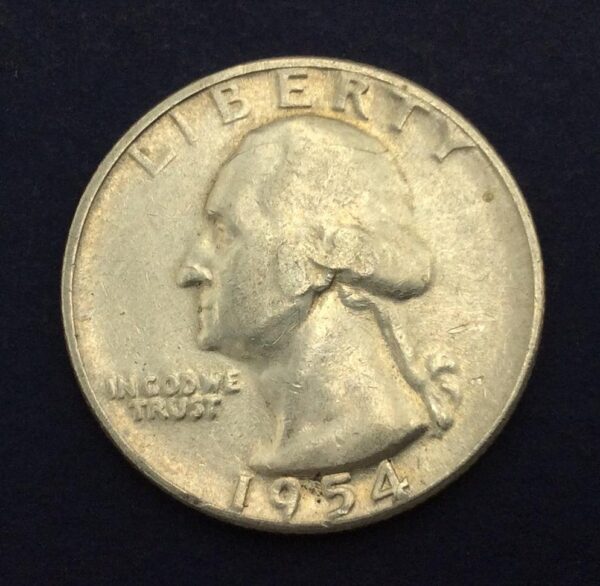 United States 1/4 Dollar 1954 Silver Coin GC279