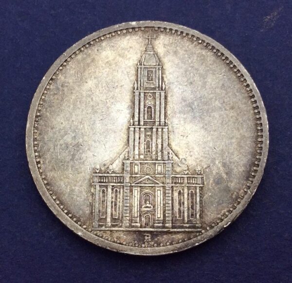 German 5 Reichsmark 1935 Silver Coin GC290