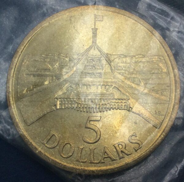 Commemorative Coin 5 Dollars 1988 - Image 2