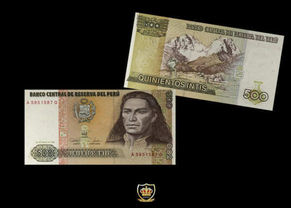 1987 Peru UNC - 500 Intis Αυστηρά ακυκλοφόρητo PG