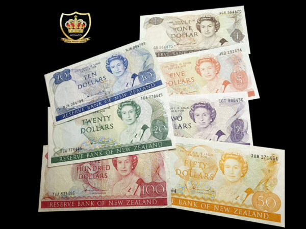 Rare New Zealand 7 x Banknotes (XF-AU) PG