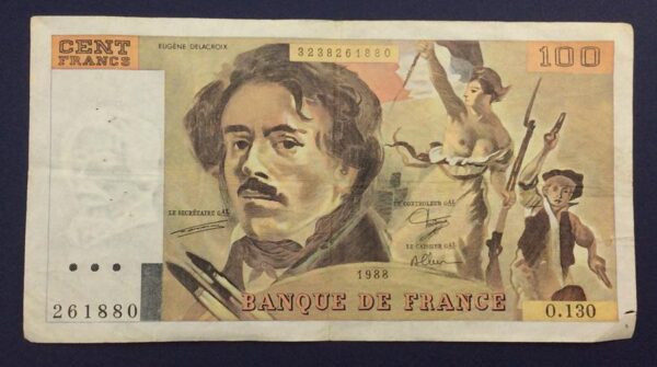 France 100 Francs 1988 GB637