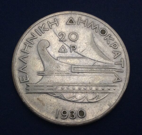 Greece 20 Drachmai 1930 GC309 - Image 2