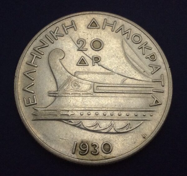 Greece 20 Drachmai 1930 GC310 - Image 2