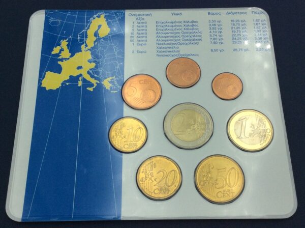 Greece 2003 Blister Euro 8 Coins - Image 2
