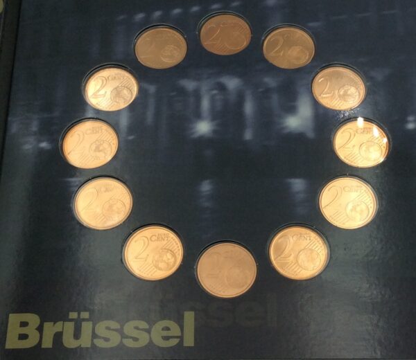 Belgium 2002 Official Blister 12 X 1Cent and 12 X 2Cents - Image 2