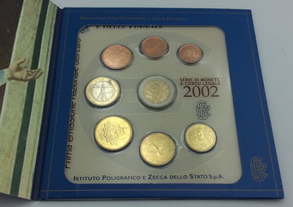 Italy 2002 Euro Set Coins Official - Image 3