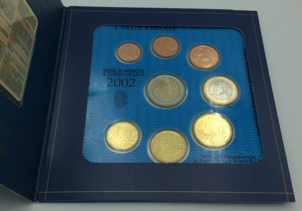 Italy 2002 Euro Set Coins Official - Image 4