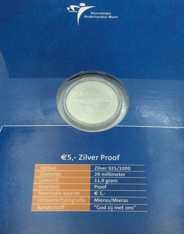 Netherland 5 Euro 2004 Silver Proof - Image 2