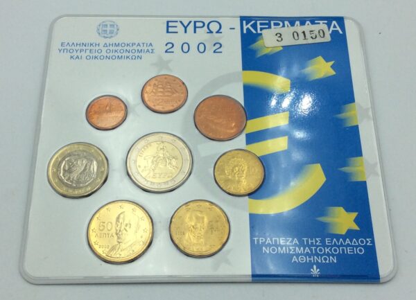 Greece 2002 Blister Euro 8 Coins