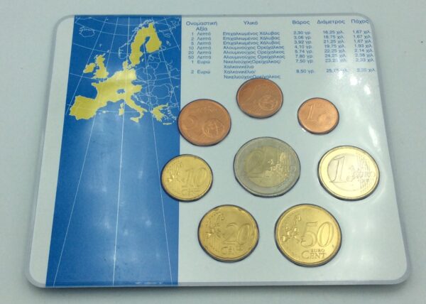Greece 2002 Blister Euro 8 Coins - Image 2