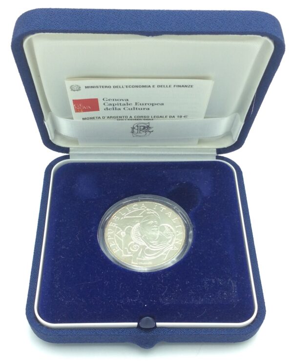 Moneta da 10 Euro 2004 Versione Fior di Conio