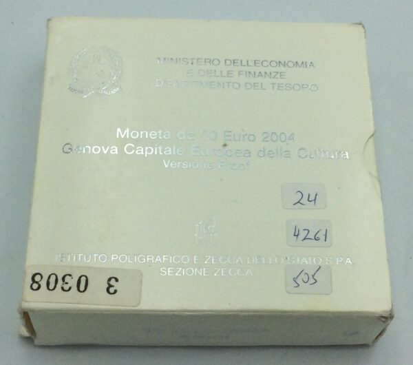 Moneta da 10 Euro 2004 Versione Proof - Image 2