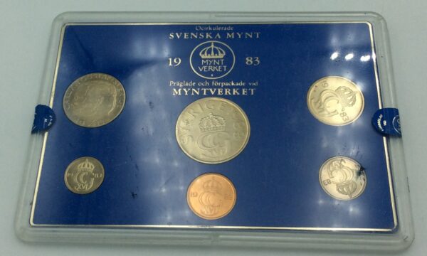 Swedish Coin Set 1983 Svenska Mynt