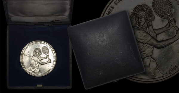 1988 Olympic Games Seoul - 5 Dollars - Elizabeth II Steffi Graf - Image 2