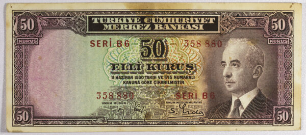 1930 50 KURUS TURKEY - PGB2b
