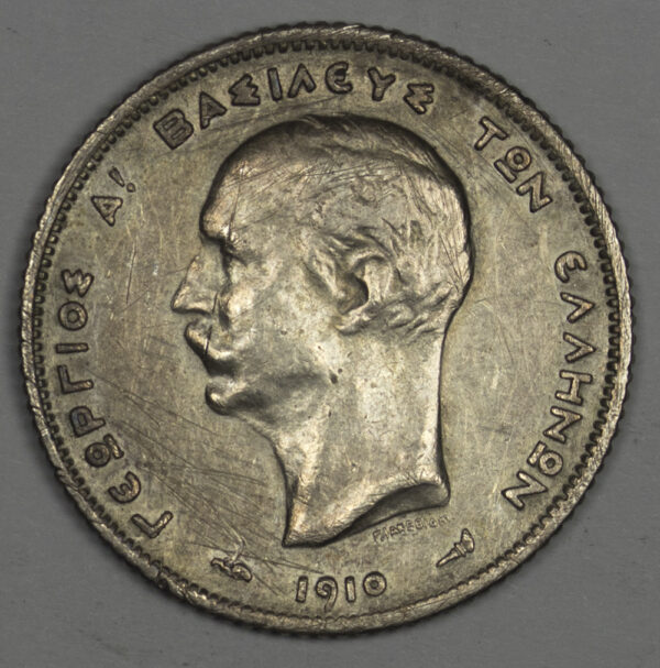 Greece 1 Drachmai 1910 PGC45