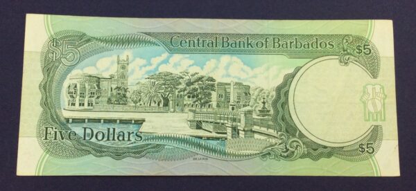 Barbados 5 Dollars 1996 GBA17 - Image 2