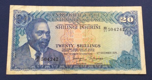 Kenya 20 Schillings 1974 GBA18